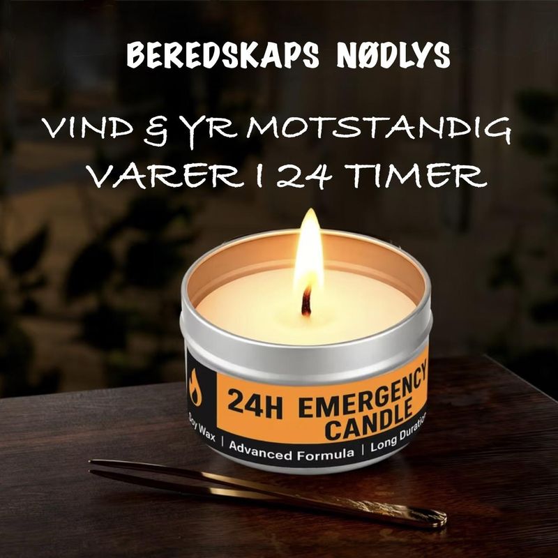 24 timers Nødlys - Beredskapslys