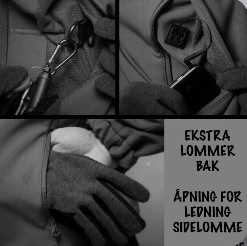 Taktisk Softshell jakke - mørk grå