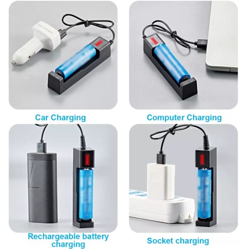 Batterilader 18650 - USB